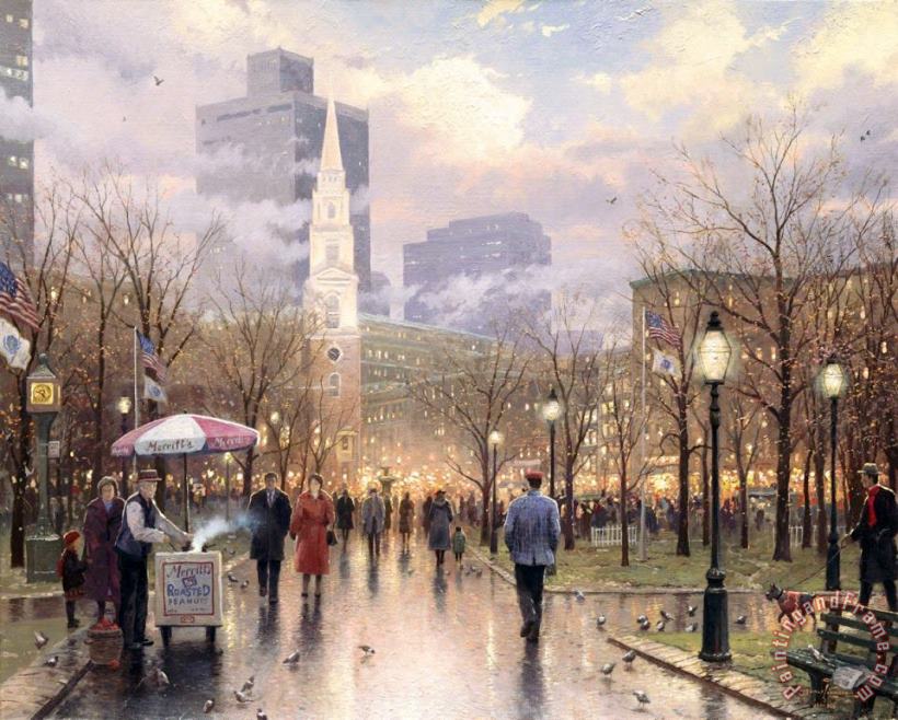 Boston painting - Thomas Kinkade Boston Art Print