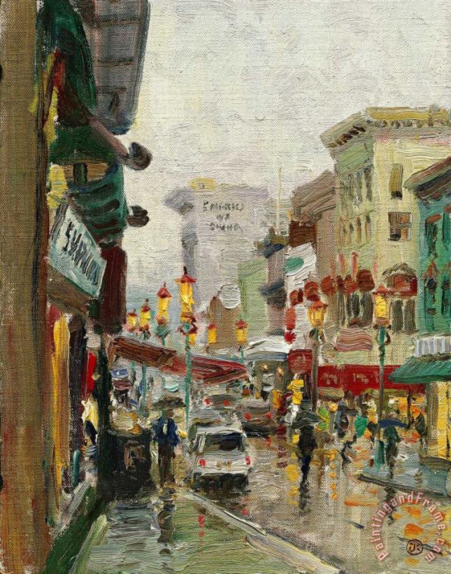 Chinatown, San Francisco painting - Thomas Kinkade Chinatown, San Francisco Art Print