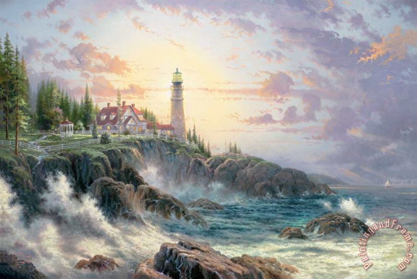 Clearing Storms painting - Thomas Kinkade Clearing Storms Art Print