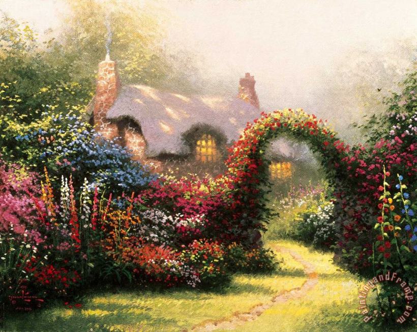Glory of Morning painting - Thomas Kinkade Glory of Morning Art Print