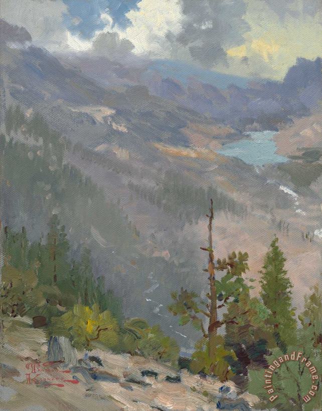 Thomas Kinkade High Country Vista Art Painting