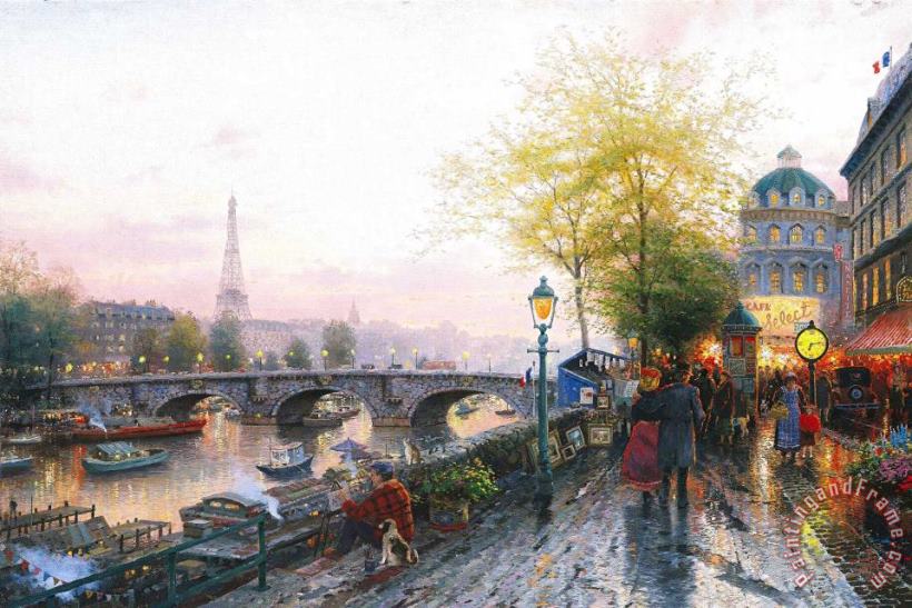 Thomas Kinkade Paris, Eiffel Tower Art Painting