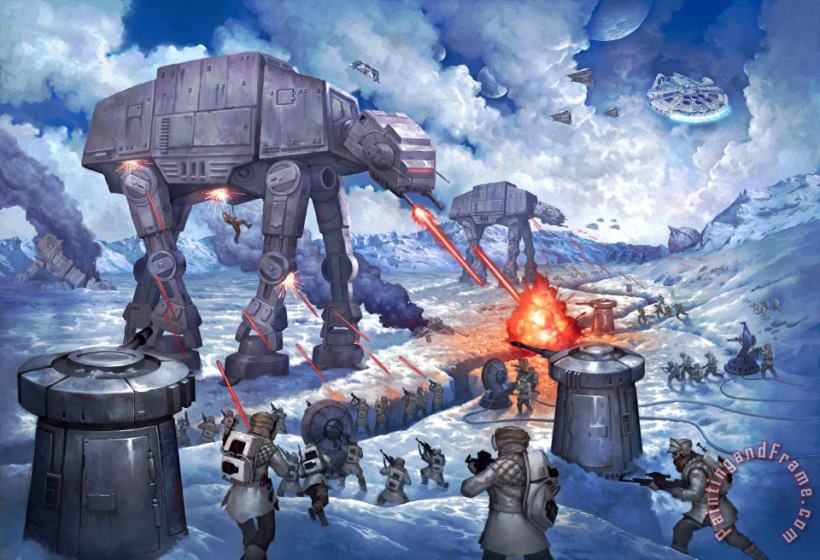 The Battle of Hoth painting - Thomas Kinkade The Battle of Hoth Art Print