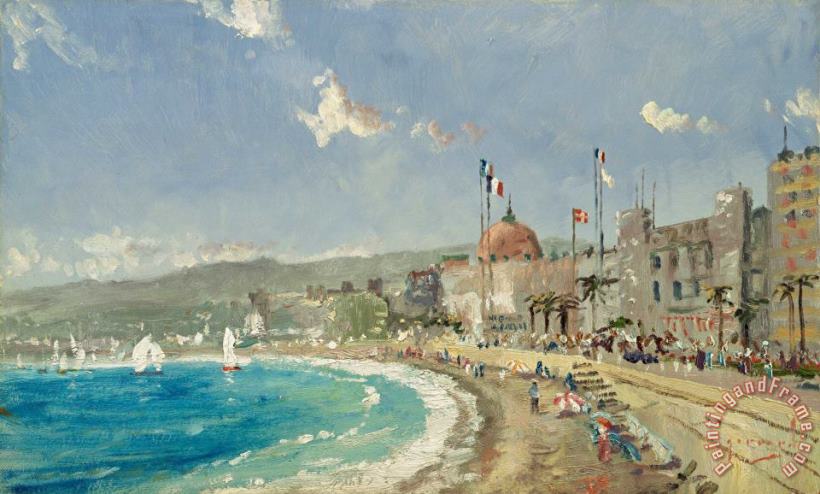 Thomas Kinkade The Beach at Nice Art Print