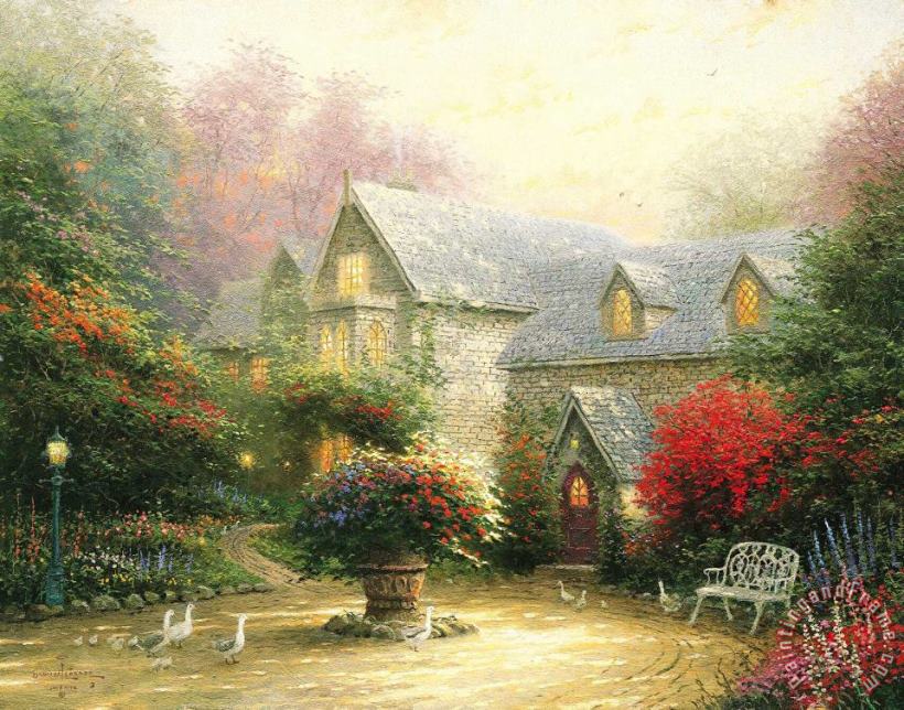 The Blessings of Spring painting - Thomas Kinkade The Blessings of Spring Art Print