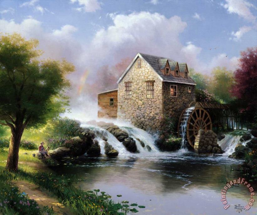 The Blessings of Summer painting - Thomas Kinkade The Blessings of Summer Art Print