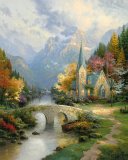 Art Printed on canvas by machine