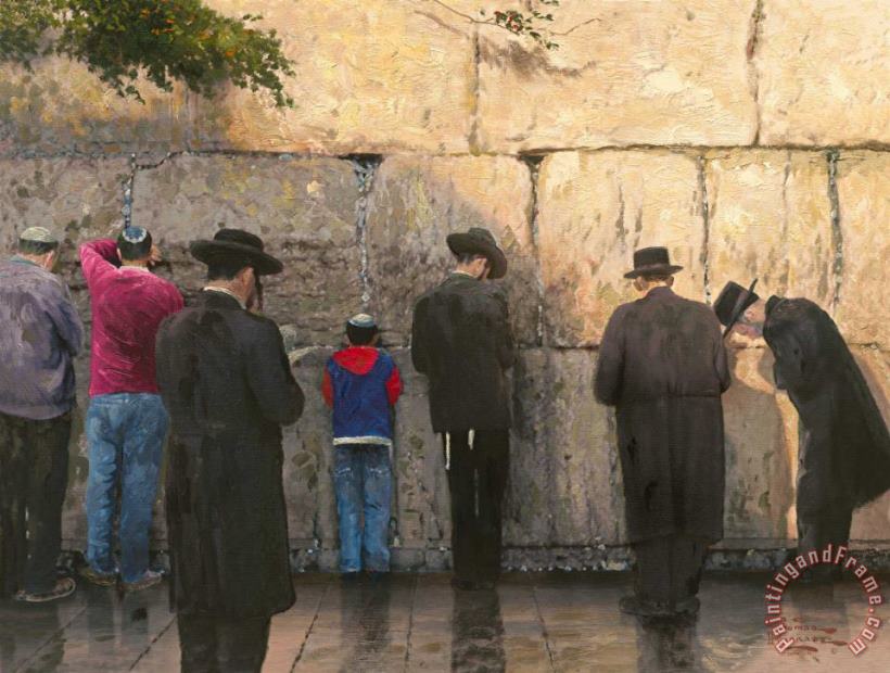 Thomas Kinkade The Wailing Wall, Jerusalem Art Painting