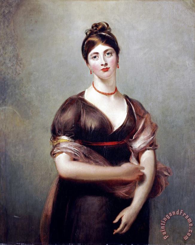 Portrait of Elizabeth Jennings painting - Thomas Lawrence Portrait of Elizabeth Jennings Art Print