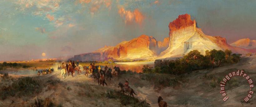 Thomas Moran Green River Cliffs Wyoming Art Print