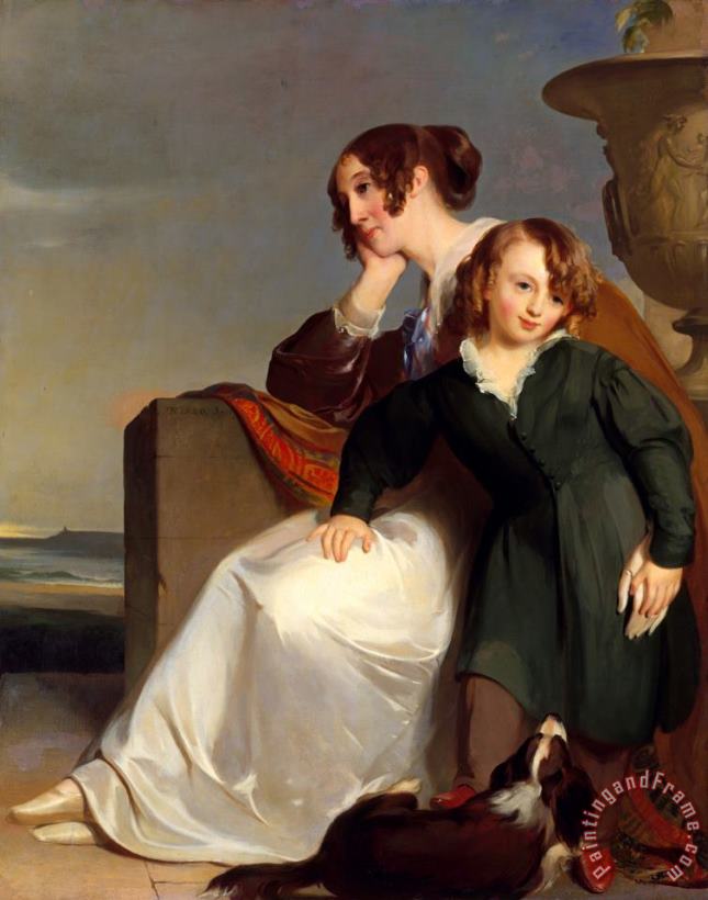 Thomas Sully Mother And Son Art Painting
