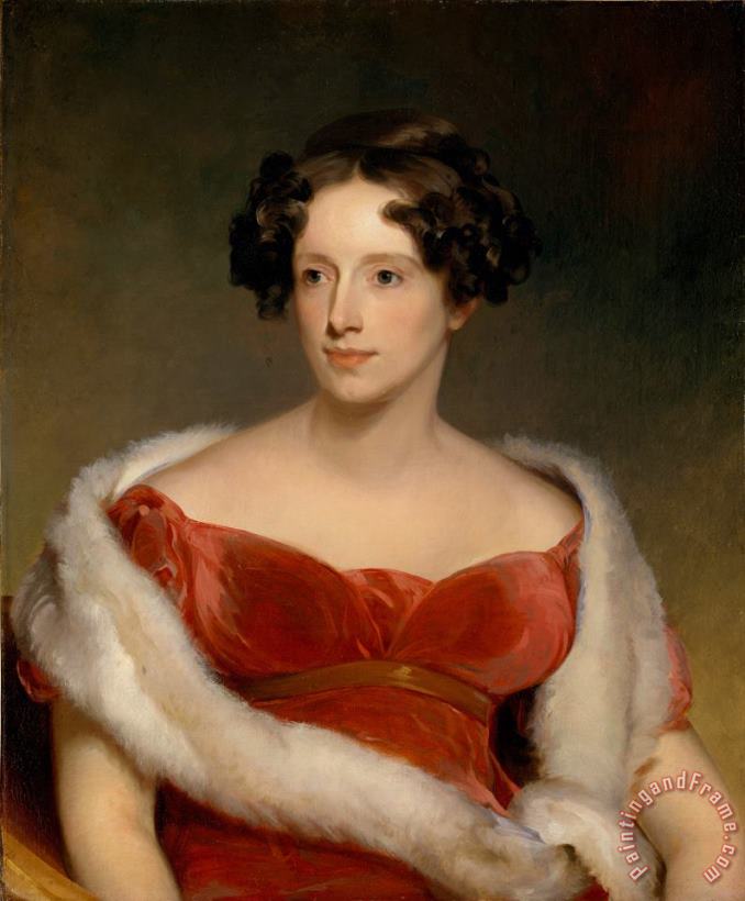 Thomas Sully Mrs. John Biddle (eliza Falconer Bradish) Art Print