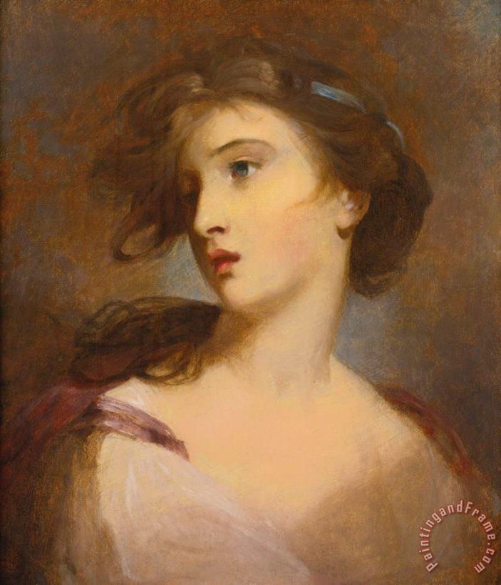 Thomas Sully Portrait of a Young Woman Art Painting
