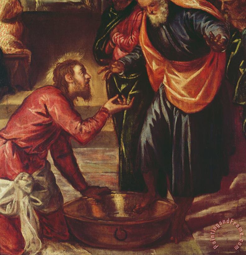 Christ Washing the Feet of the Disciples painting - Tintoretto Christ Washing the Feet of the Disciples Art Print