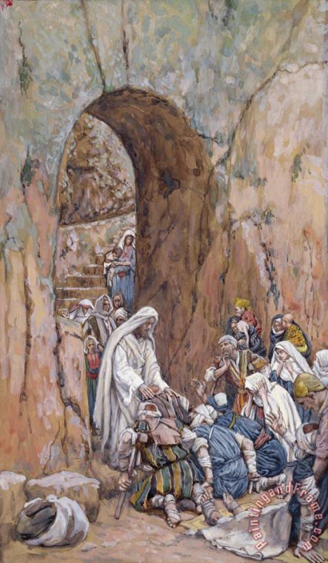 Tissot He did no Miracles Save that He Healed Them Art Print