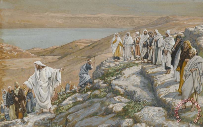 Ordaining of the Twelve Apostles painting - Tissot Ordaining of the Twelve Apostles Art Print