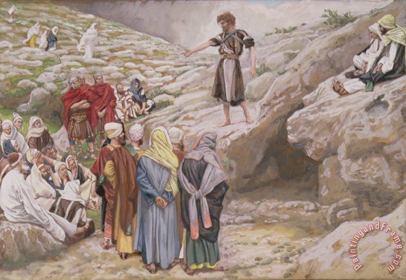Tissot Saint John the Baptist and the Pharisees Art Print