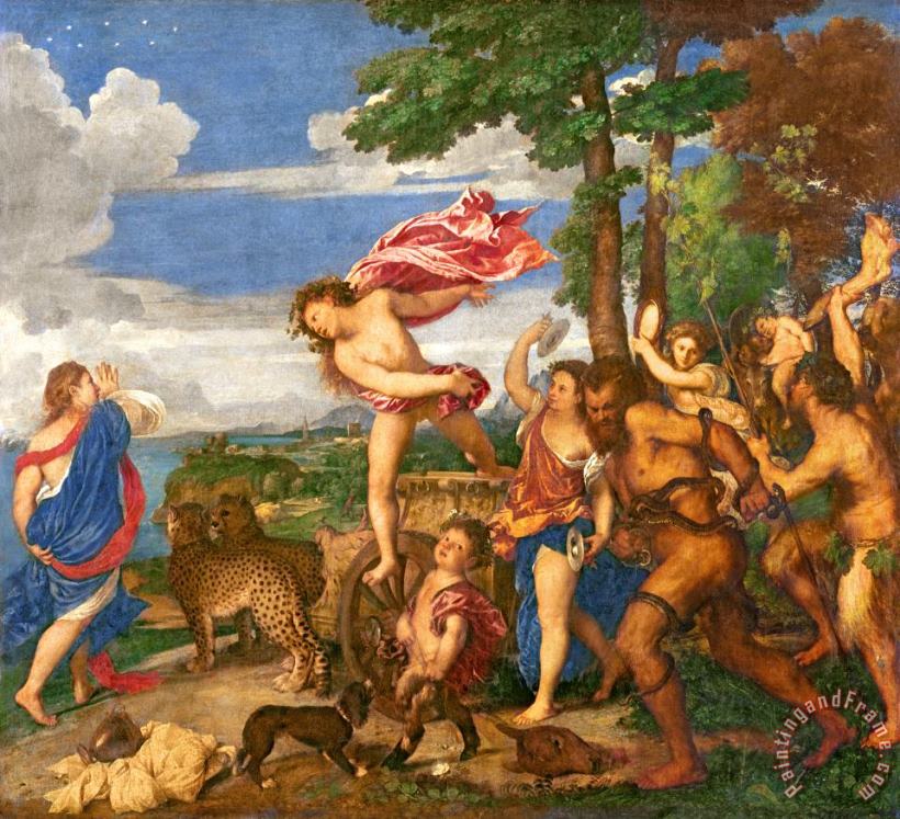 Titian Bacchus and Ariadne Art Painting