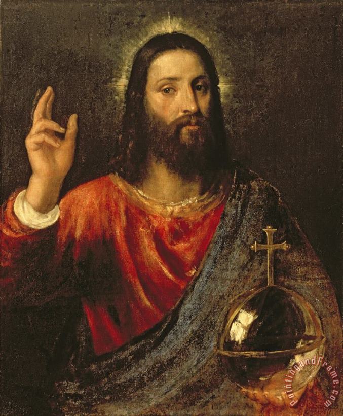 Christ Saviour painting - Titian Christ Saviour Art Print