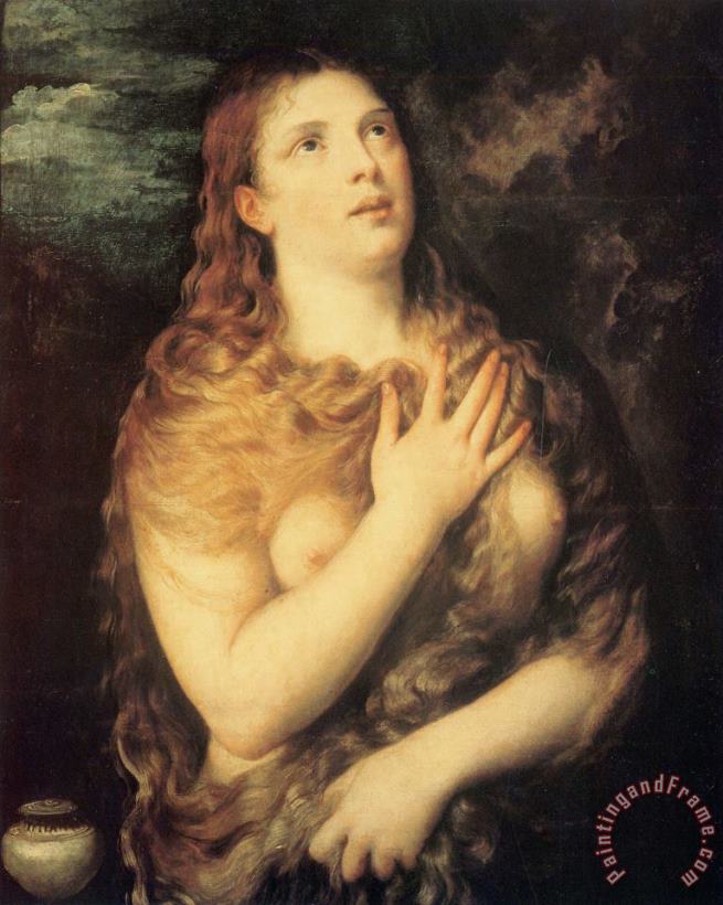 Mary Magdalen Repentant painting - Titian Mary Magdalen Repentant Art Print
