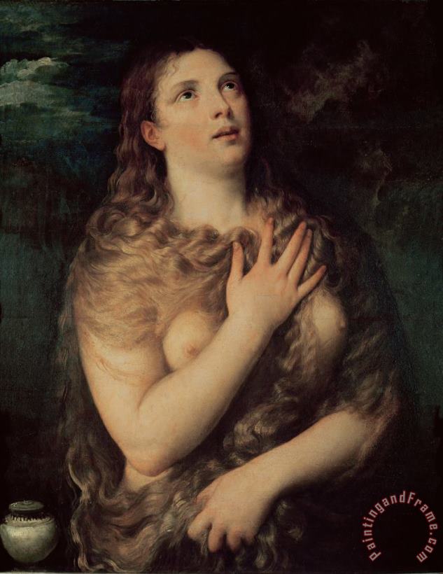 Mary Magdalene painting - Titian Mary Magdalene Art Print