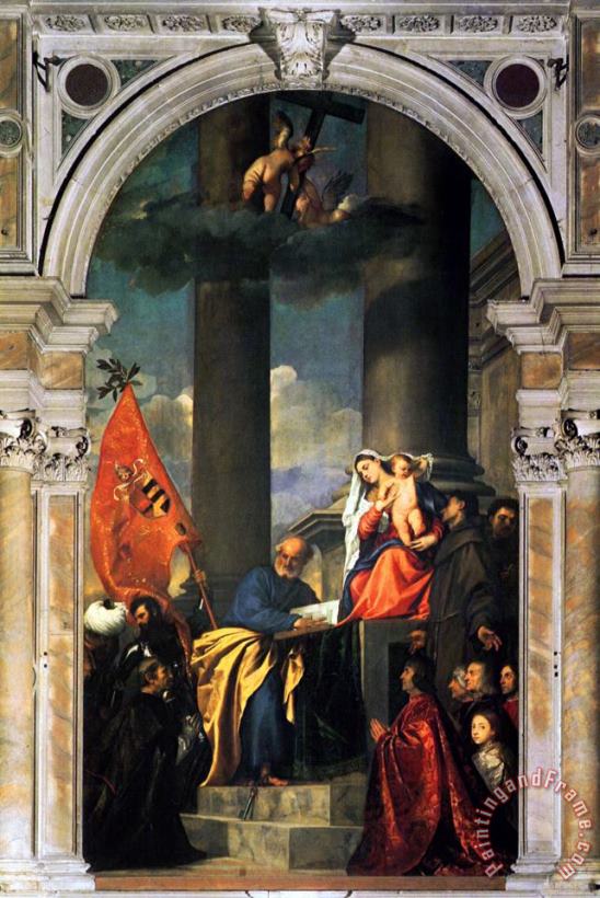 Pesaros Madonna painting - Titian Pesaros Madonna Art Print