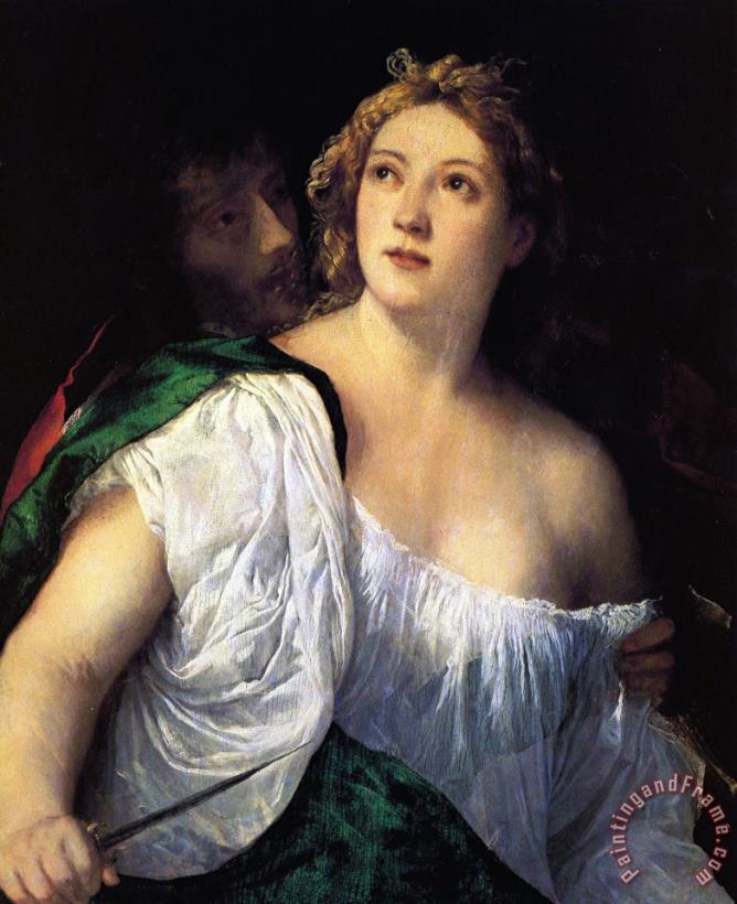 Titian Suicide of Lucretia Art Painting
