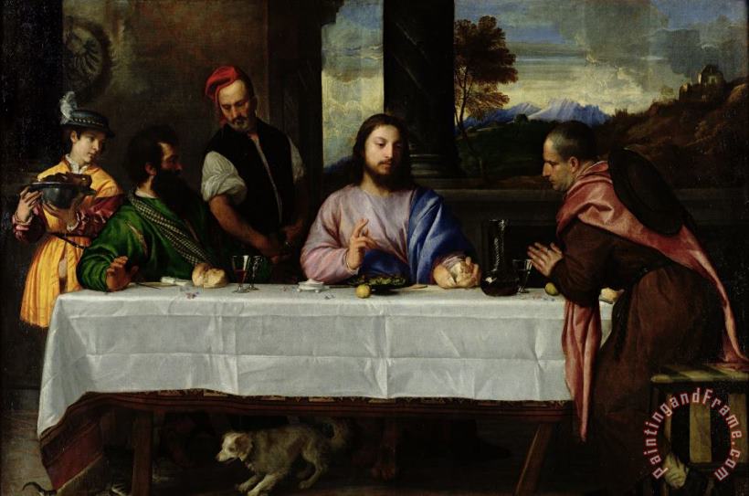 Titian The Supper at Emmaus Art Painting