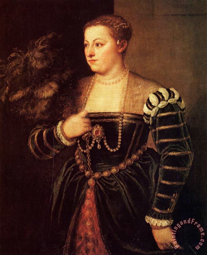 Titian Titian's Daughter, Lavinia Art Painting