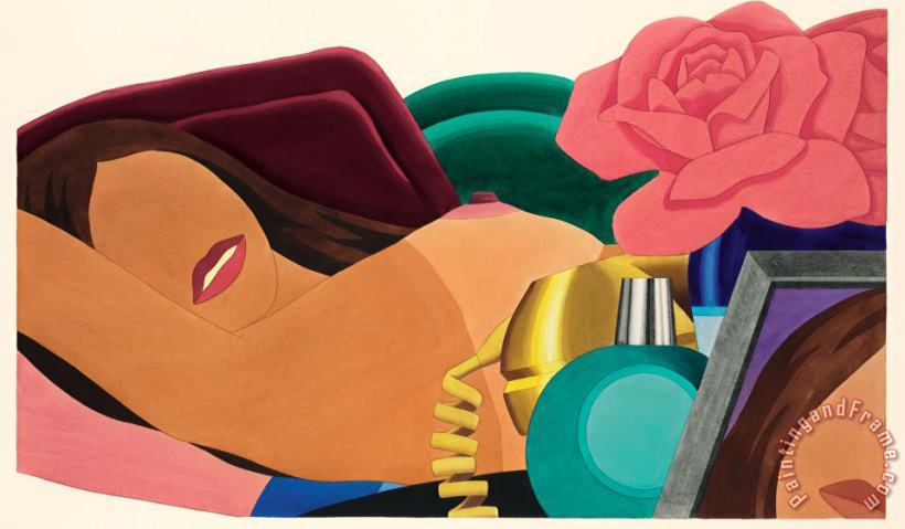 Big Study for Nude Lithograph, 1976 painting - Tom Wesselmann Big Study for Nude Lithograph, 1976 Art Print