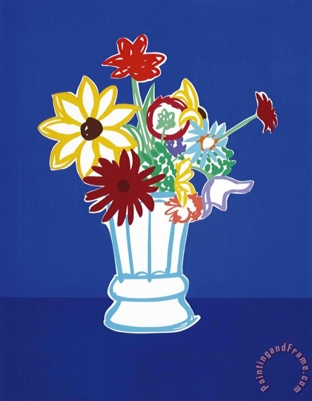 Country Bouquet with Blue, 1991 painting - Tom Wesselmann Country Bouquet with Blue, 1991 Art Print