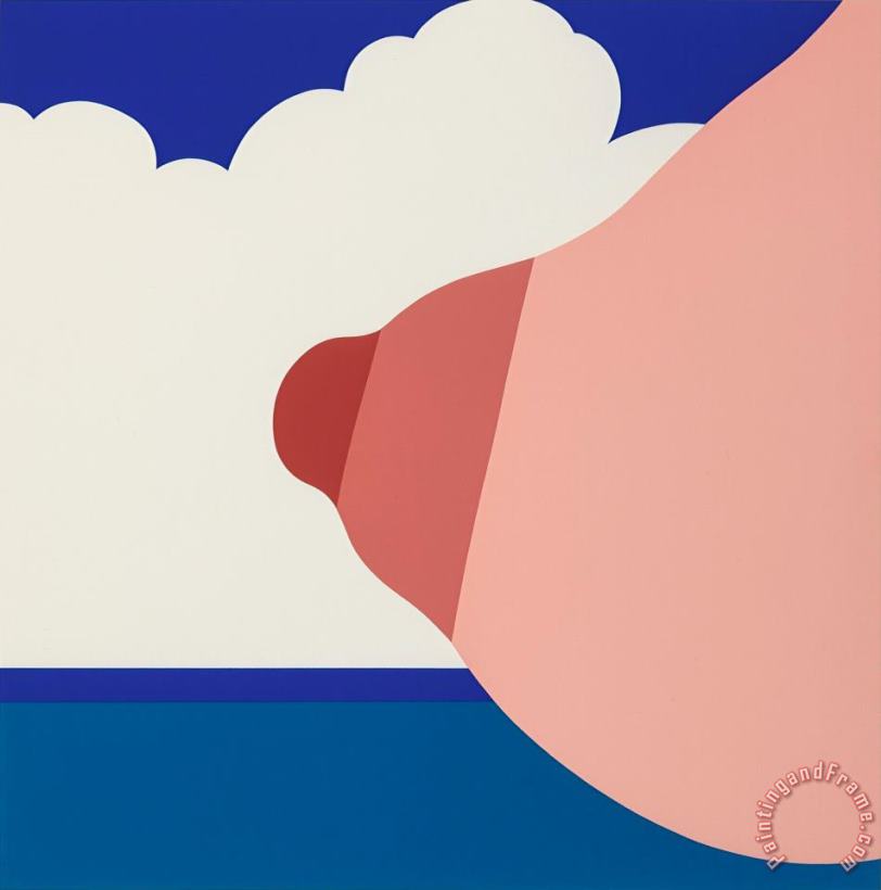 Seascape (tit), 1967 painting - Tom Wesselmann Seascape (tit), 1967 Art Print