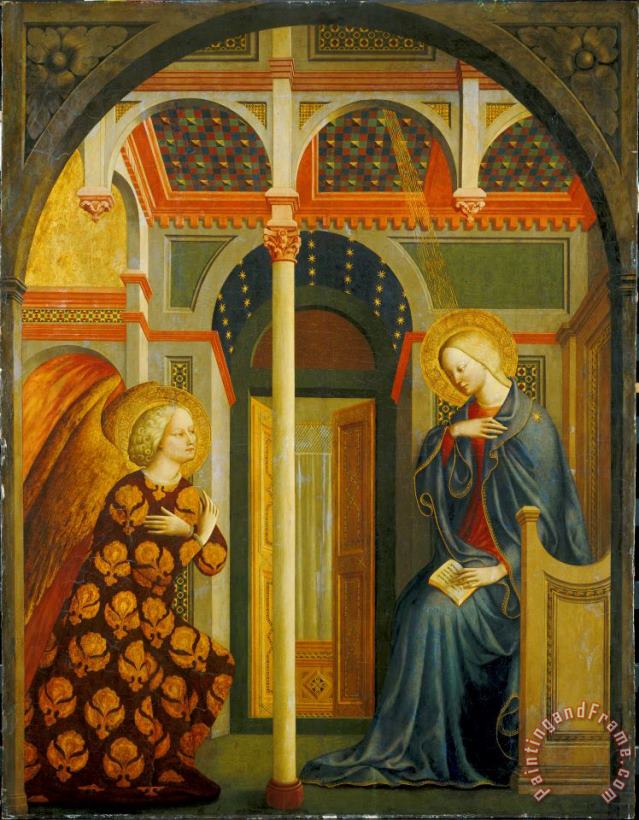 The Annunciation painting - Tommaso Masolino da Panicale The Annunciation Art Print