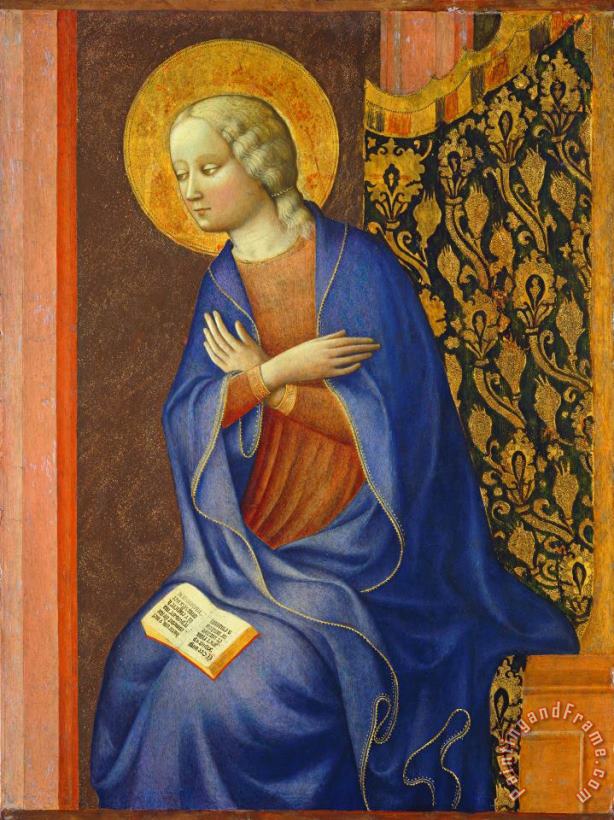 The Virgin Annunciate painting - Tommaso Masolino da Panicale The Virgin Annunciate Art Print