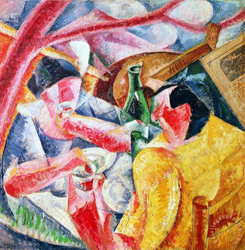 Umberto Boccioni Under The Pergola At Naples Art Painting