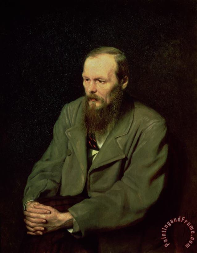 Portrait Of Fyodor Dostoyevsky painting - Vasili Grigorevich Perov Portrait Of Fyodor Dostoyevsky Art Print