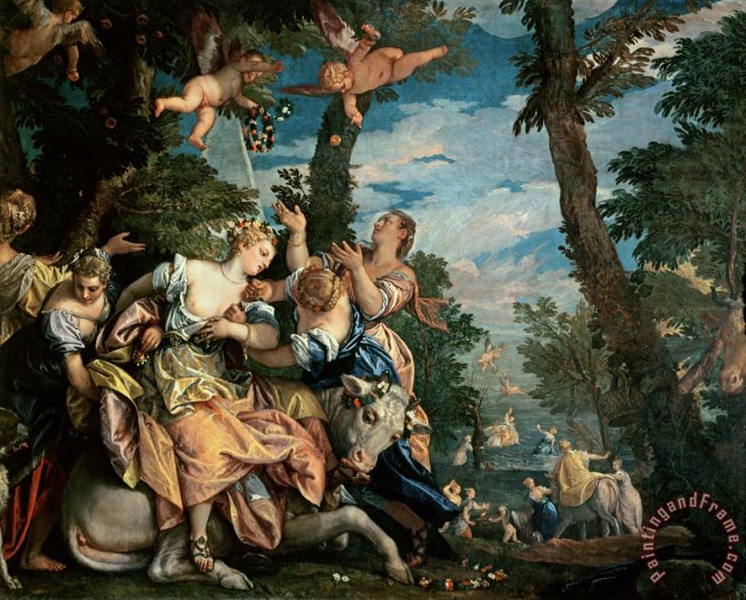 The Rape Of Europa painting - Veronese The Rape Of Europa Art Print