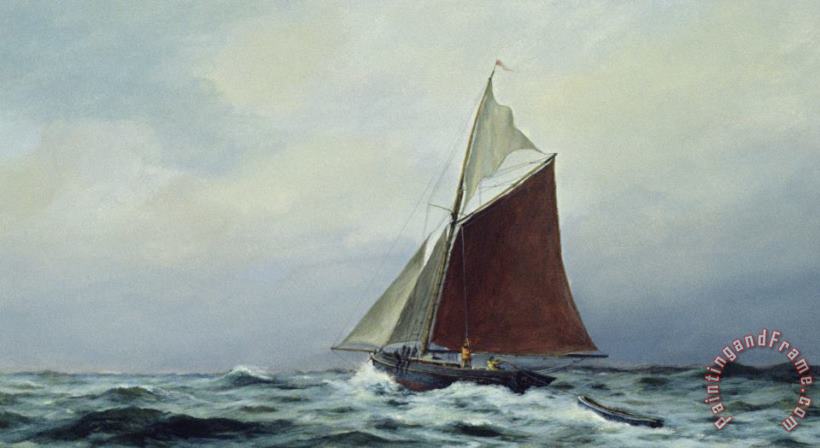 Making Sail After A Blow painting - Vic Trevett Making Sail After A Blow Art Print
