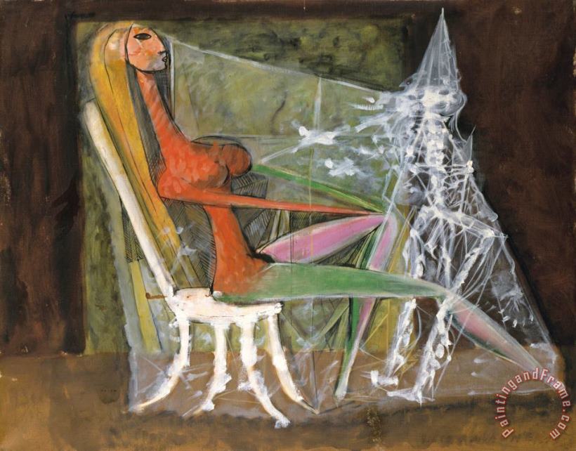 The Ice Knight, 1938 painting - Victor Brauner The Ice Knight, 1938 Art Print