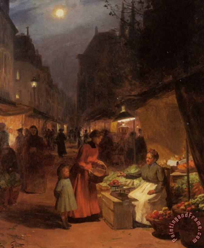 The Fruit Seller painting - Victor Gabriel Gilbert The Fruit Seller Art Print