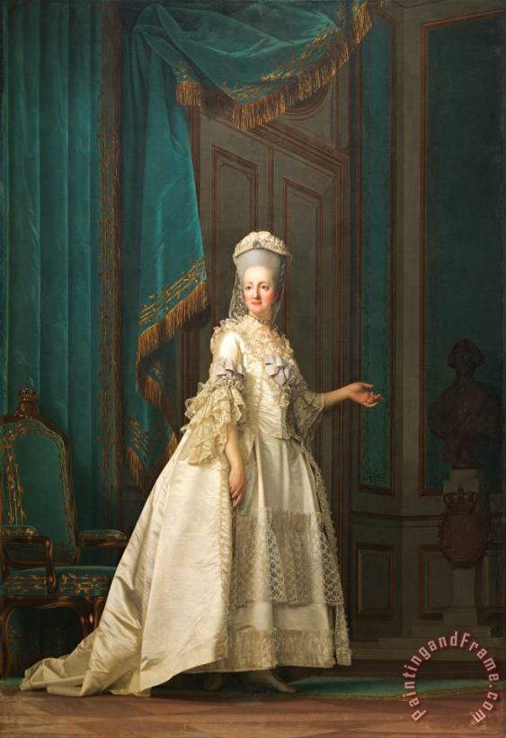 The Queen Dowager Juliane Marie painting - Vigilius Eriksen The Queen Dowager Juliane Marie Art Print