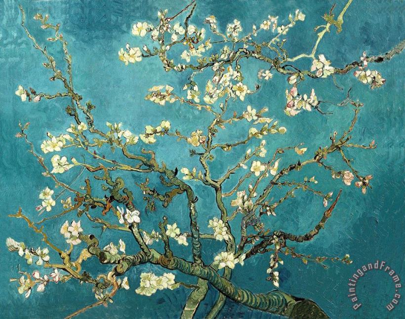 Blossoming Almond Tree painting - Vincent van Gogh Blossoming Almond Tree Art Print