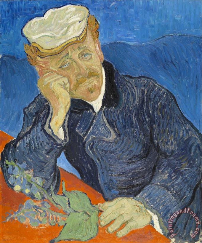 Dr Paul Gachet painting - Vincent van Gogh Dr Paul Gachet Art Print
