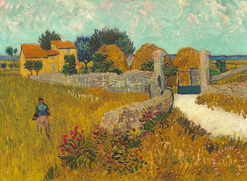 Vincent van Gogh Farmhouse In Provence Art Print
