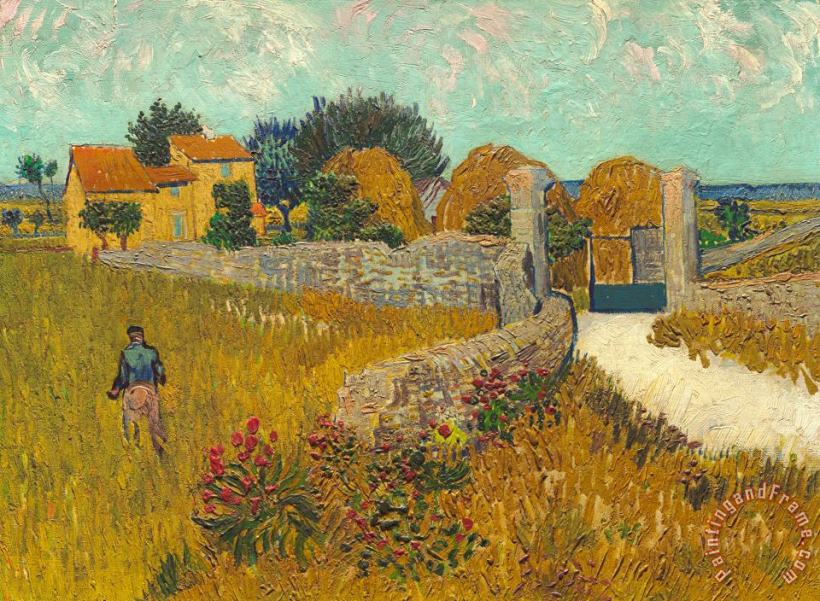 Farmhouse In Provence painting - Vincent van Gogh Farmhouse In Provence Art Print Farmhouse In Provence painting - Vincent van Gogh Farmhouse In Provence Art Print