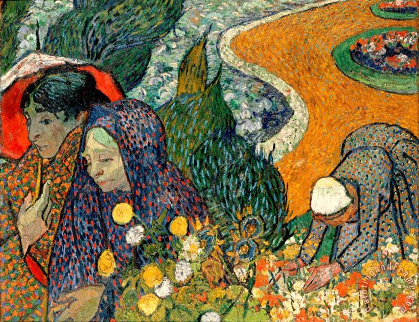Ladies of Arles painting - Vincent van Gogh Ladies of Arles Art Print