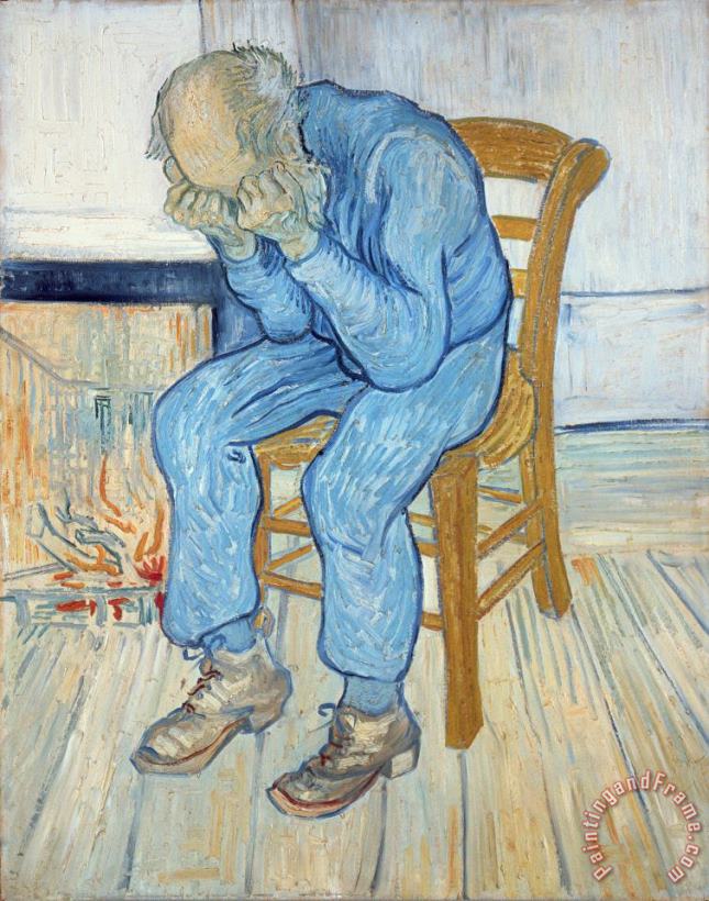 Vincent van Gogh Old Man in Sorrow Art Painting