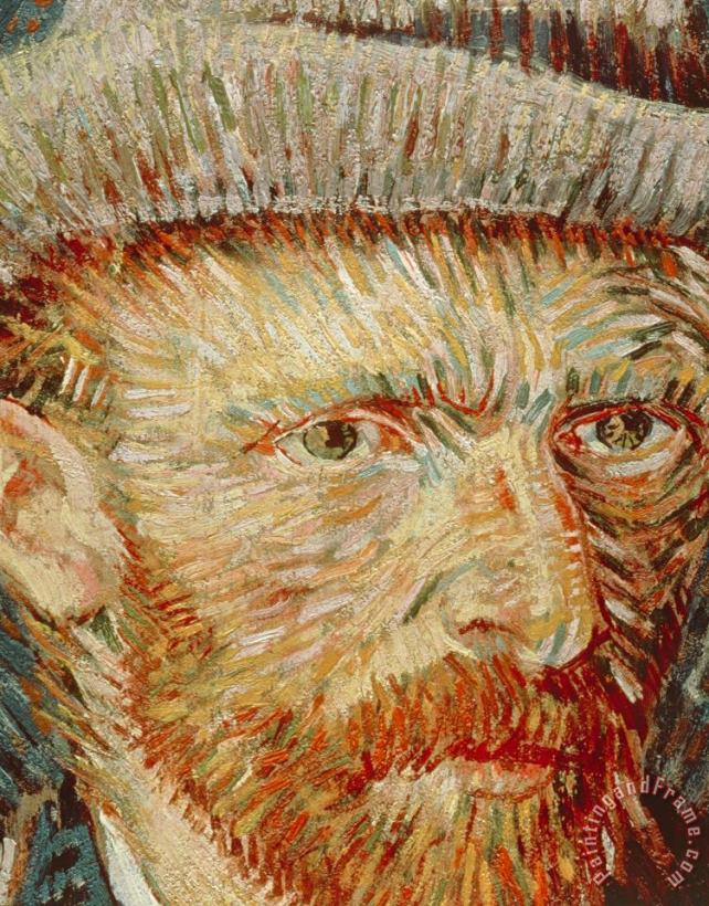 Self-portrait With Hat painting - Vincent van Gogh Self-portrait With Hat Art Print