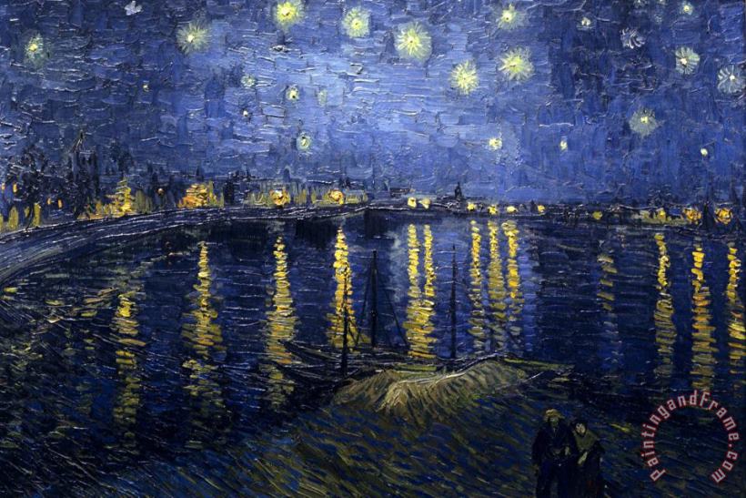 Starry Night Over The Rhone painting - Vincent van Gogh Starry Night Over The Rhone Art Print