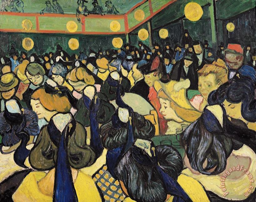 Vincent van Gogh The Dance Hall at Arles Art Painting